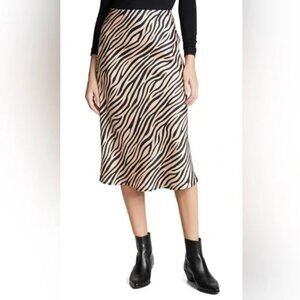 Renamed Tiger Print midi-skirt